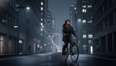 夜のオフィス街